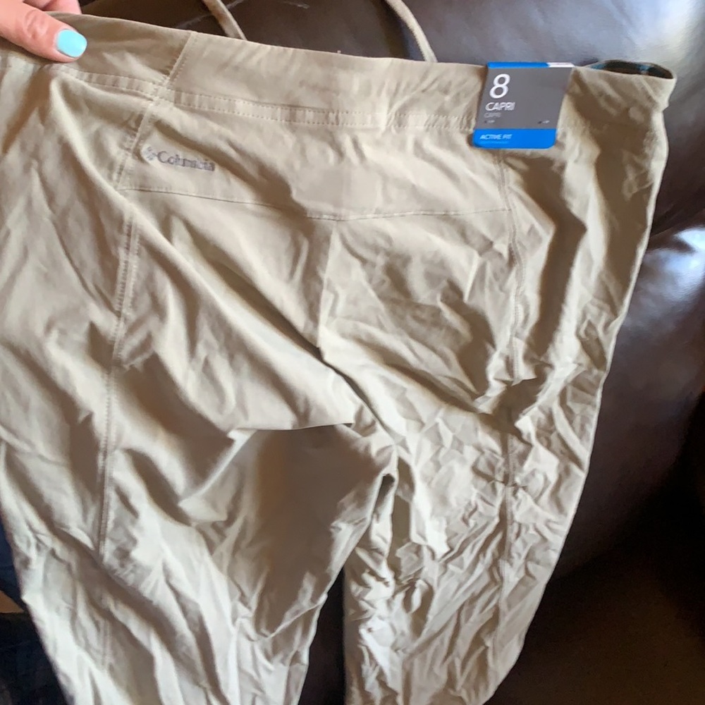 Columbia, Capri, tan Omni shield protection pants